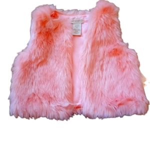 Cynthia Rowley Girl's Pink Faux Fur Vest